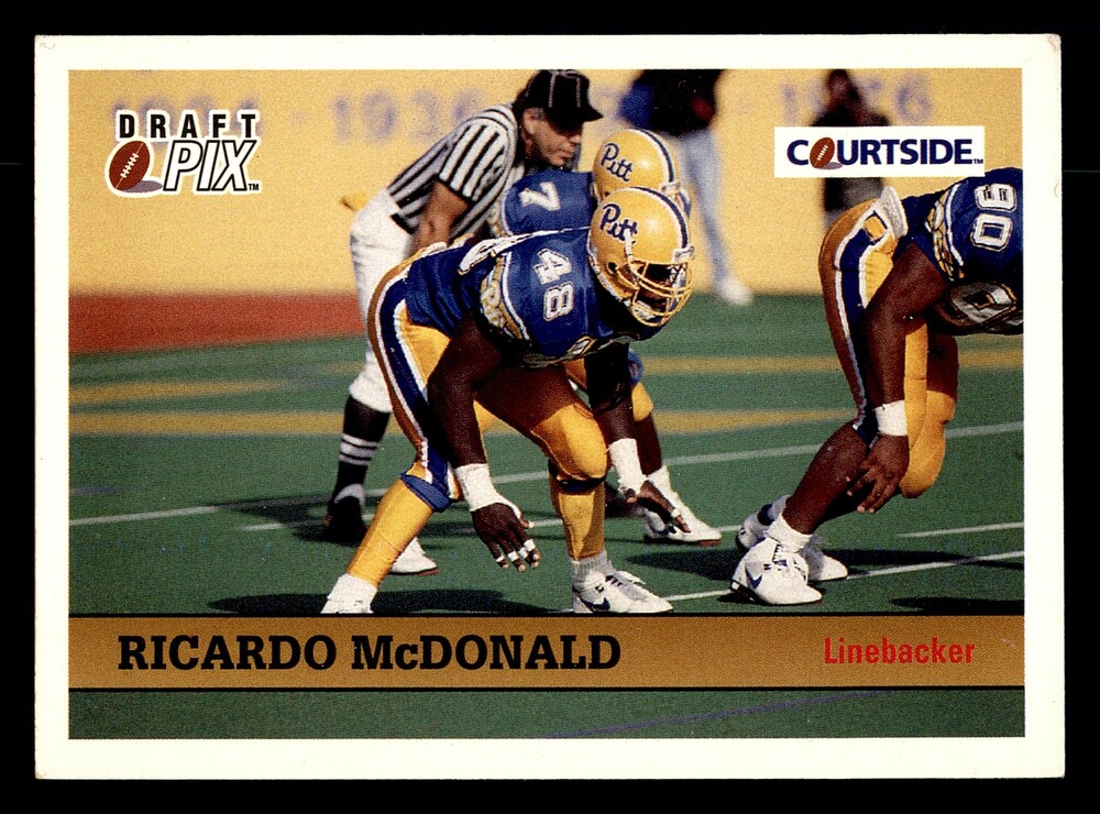 1992 Courtside Draft Pix #22 Ricardo McDonald Football Card